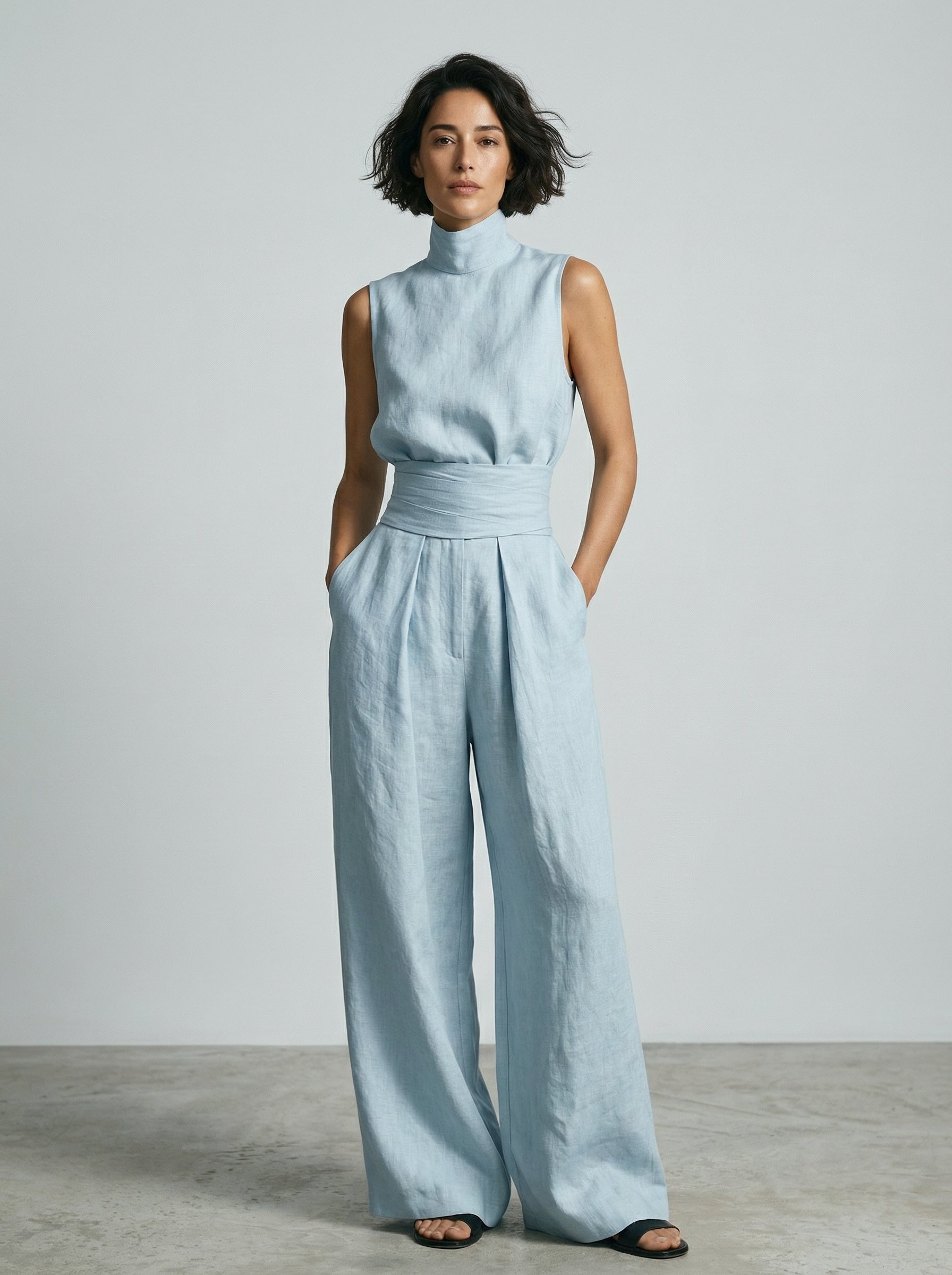 Céleste | Ensemble Minimaliste en Coton et Lin
