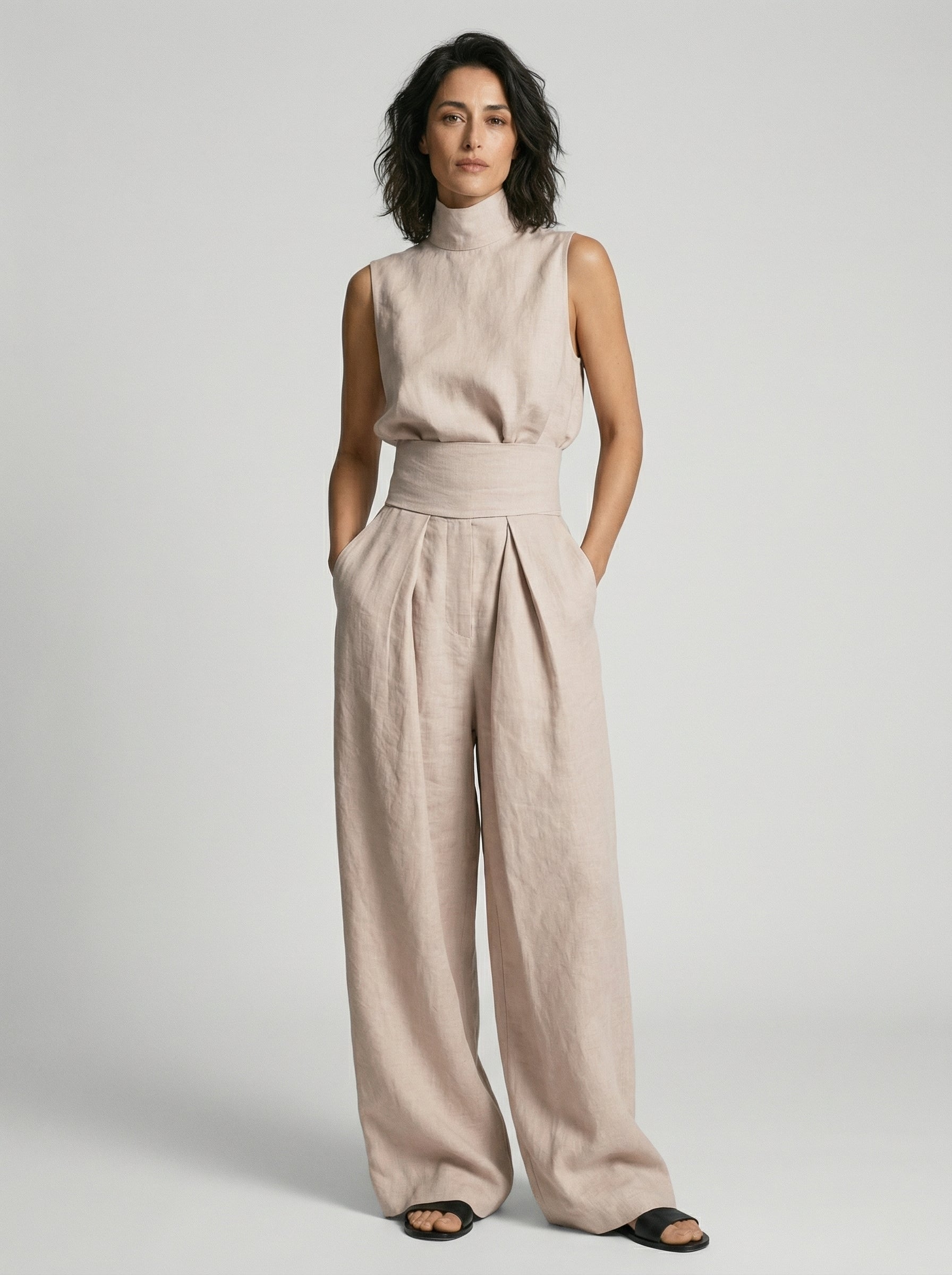 Céleste | Ensemble Minimaliste en Coton et Lin