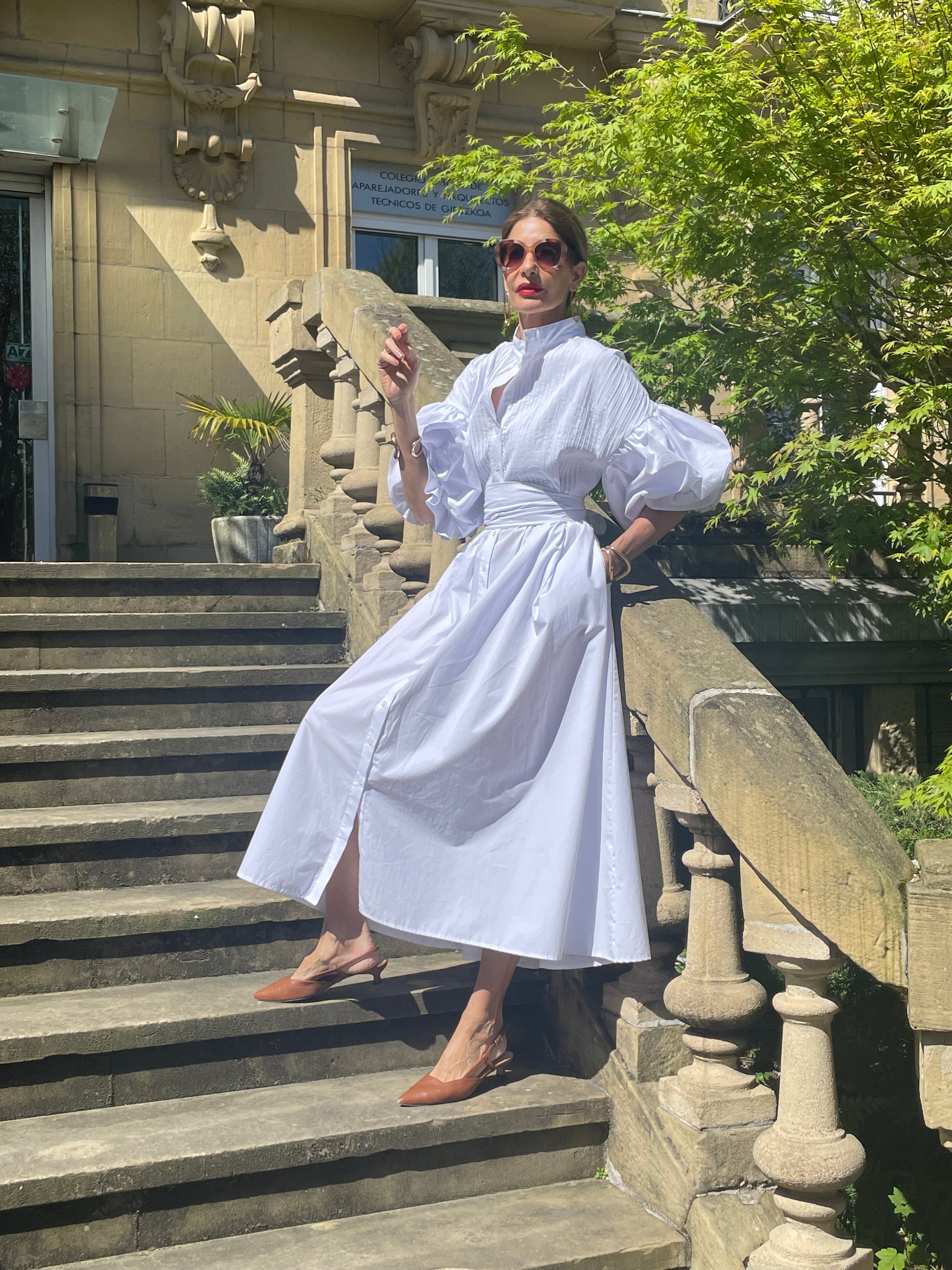 Amélie | Robe Longue en Coton Égyptien