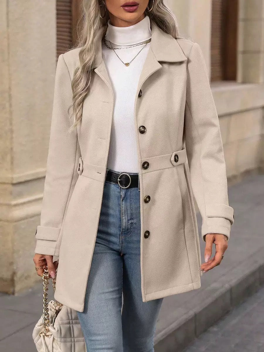 Isaline | Manteau Ceinturé Élégant