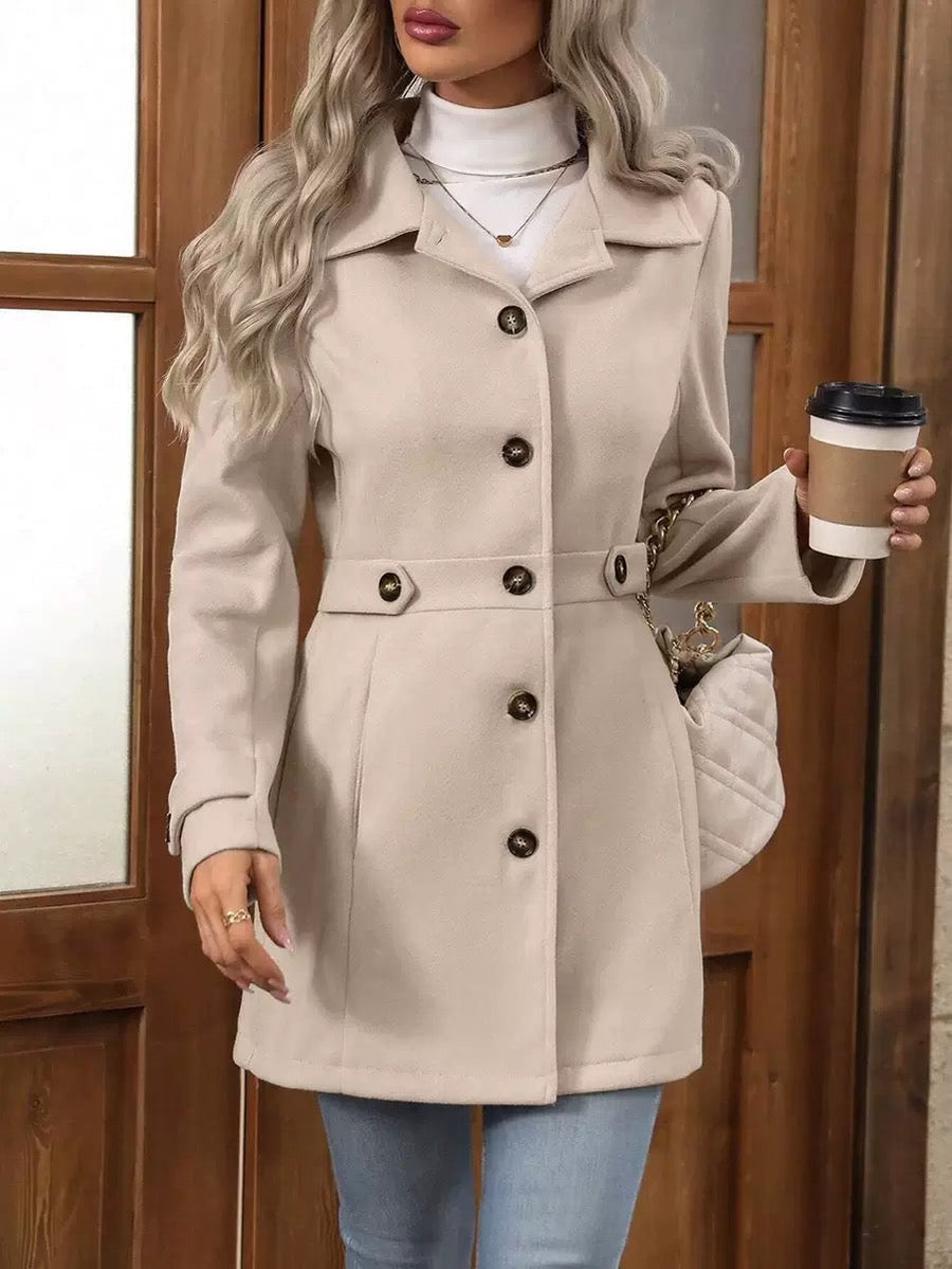 Isaline | Manteau Ceinturé Élégant