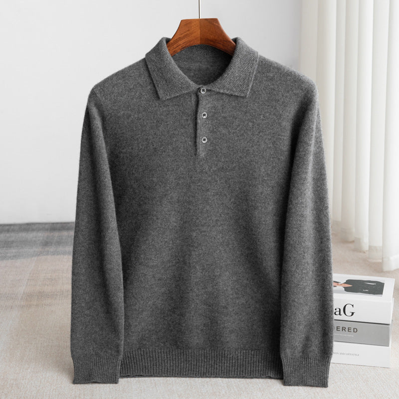 Lazare | Pull Polo Élégant en Laine