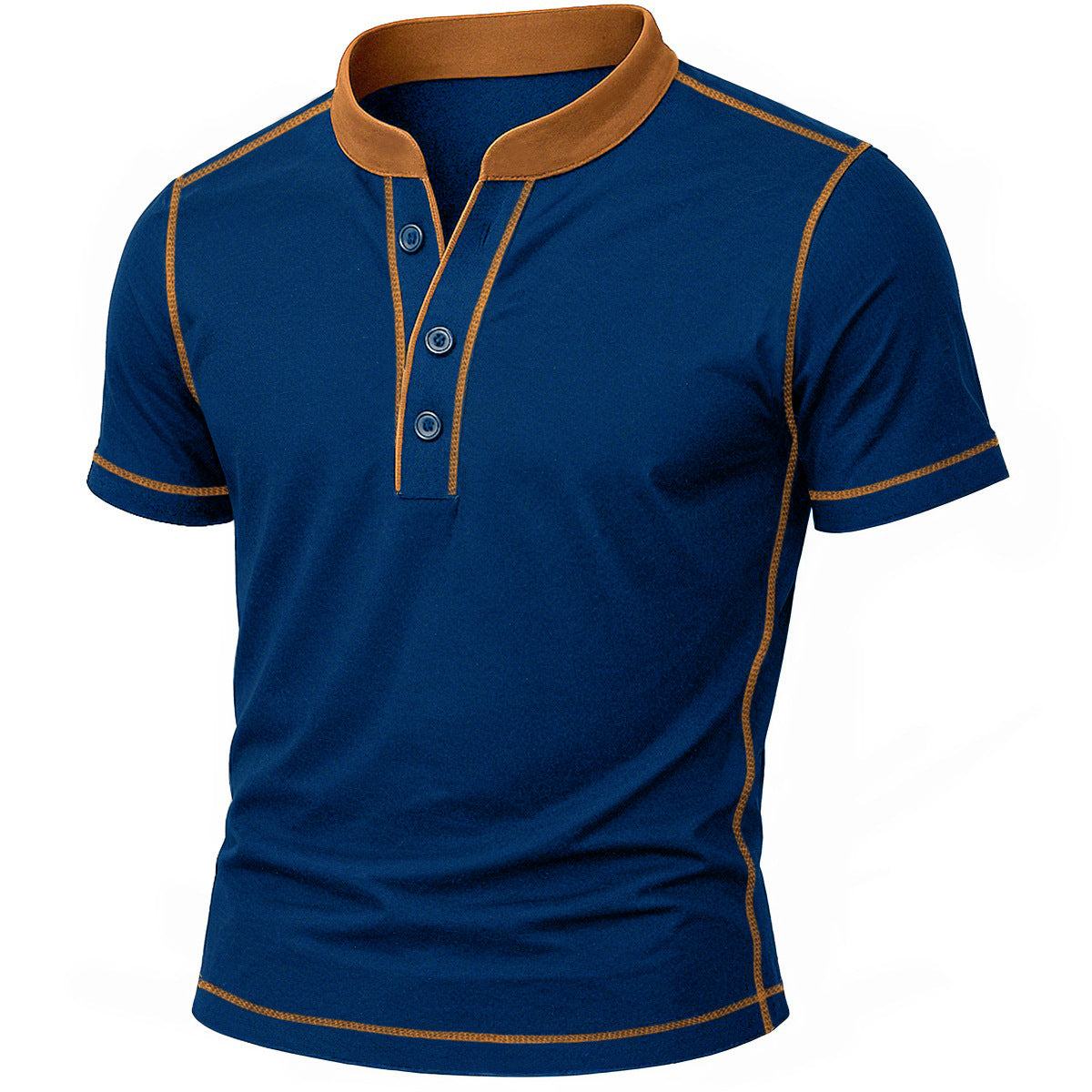 Antoine | Chemise Henley Contrastée pour Homme