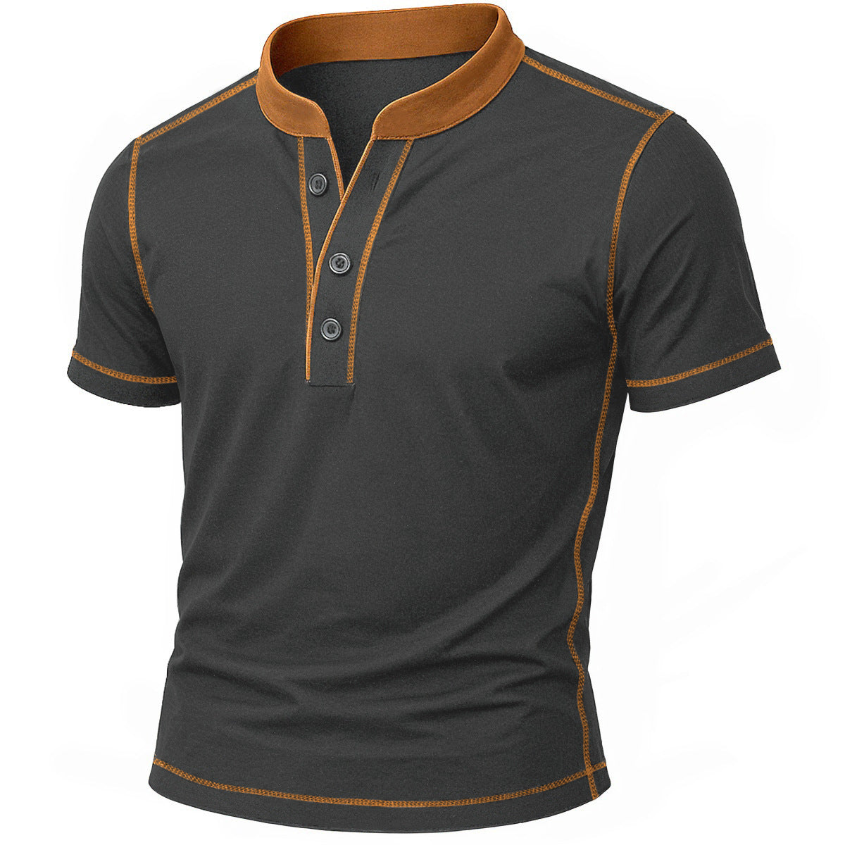 Antoine | Chemise Henley Contrastée pour Homme
