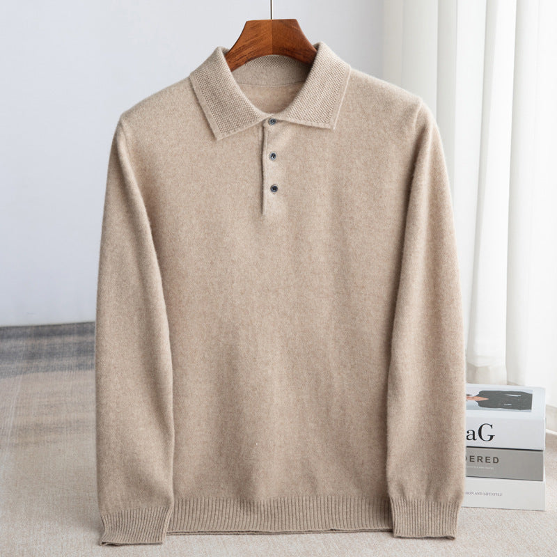 Lazare | Pull Polo Élégant en Laine