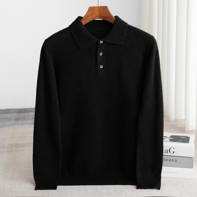 Lazare | Pull Polo Élégant en Laine