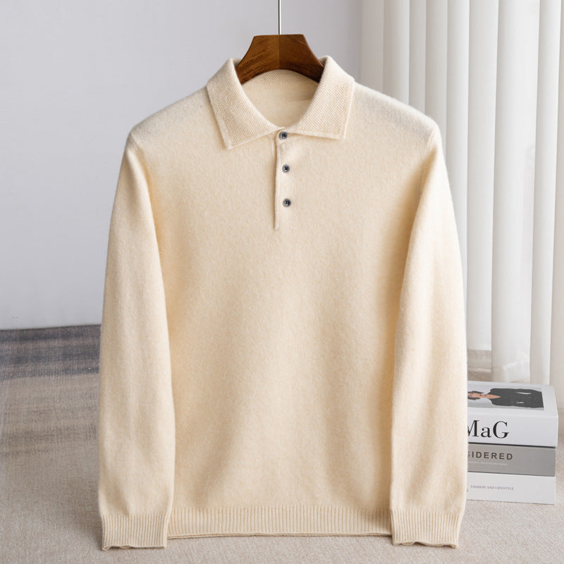 Lazare | Pull Polo Élégant en Laine