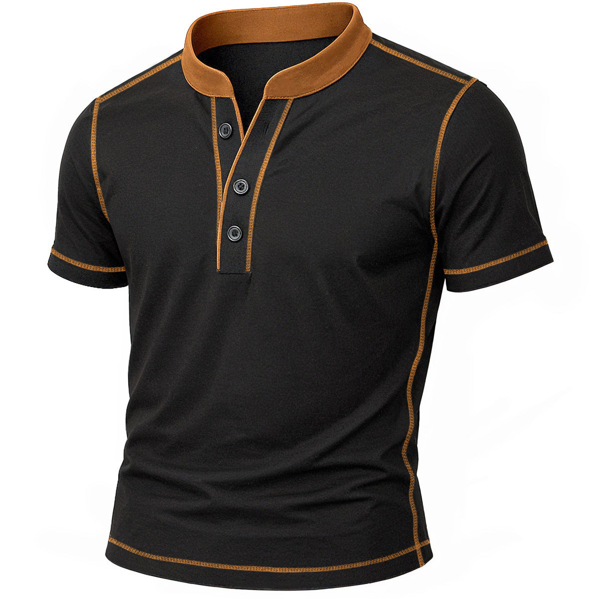 Antoine | Chemise Henley Contrastée pour Homme