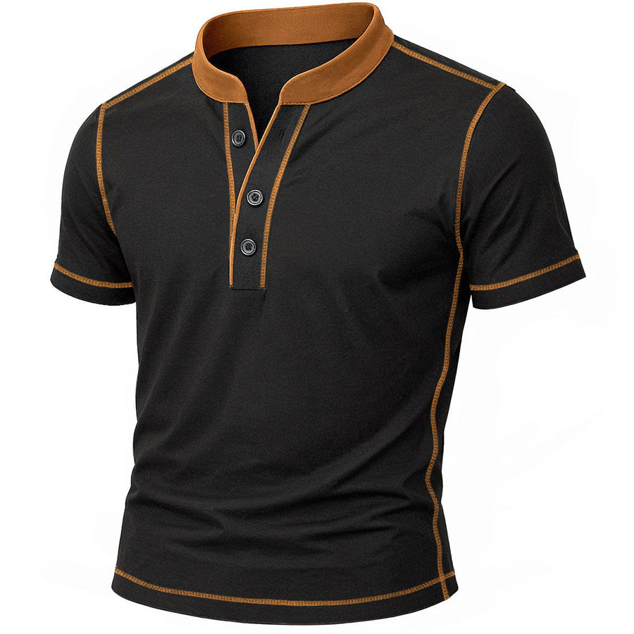Antoine | Chemise Henley Contrastée pour Homme