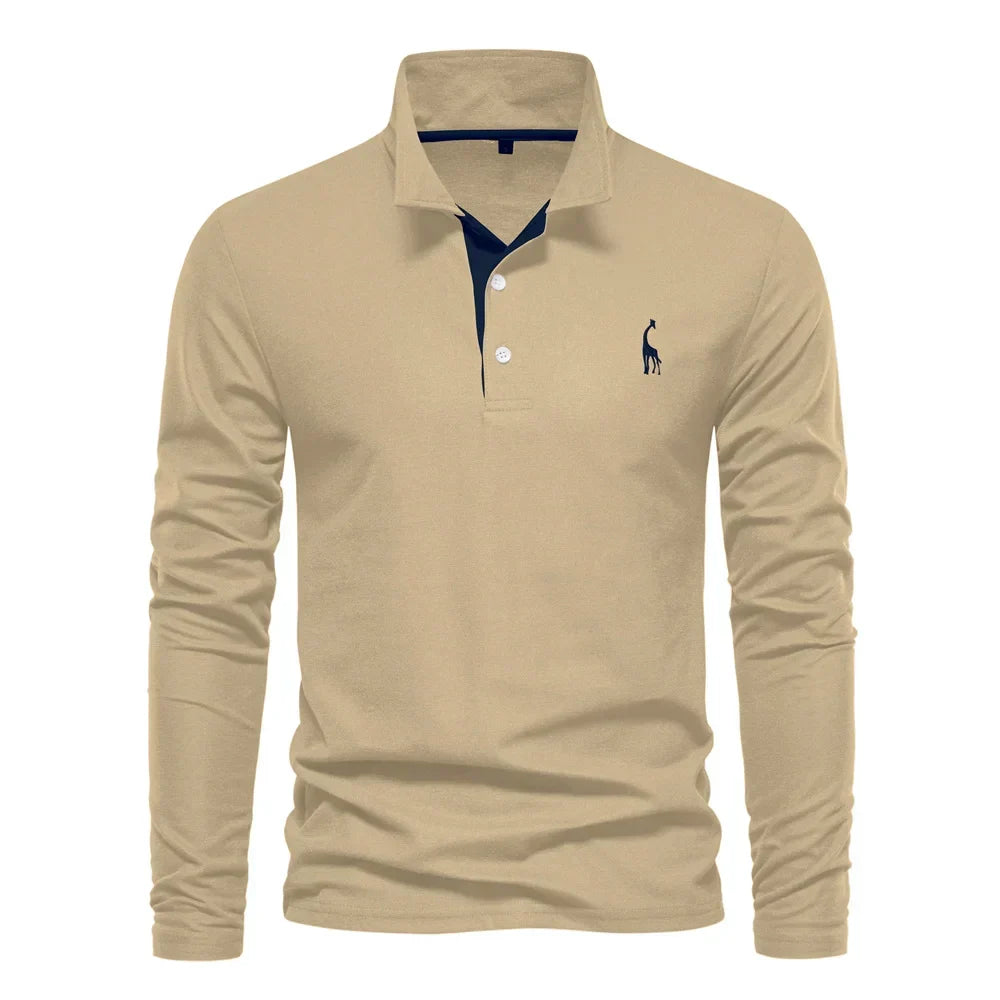 Édouard | Pull Polo Élégant à Broderie