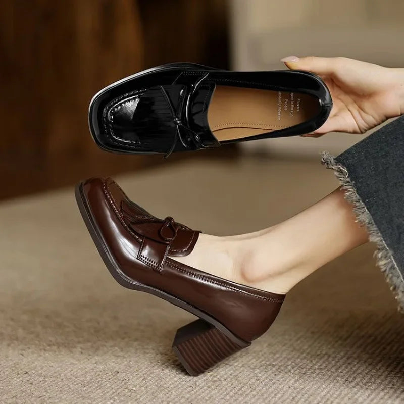 Madeleine | Mocassins à Talon Élégants