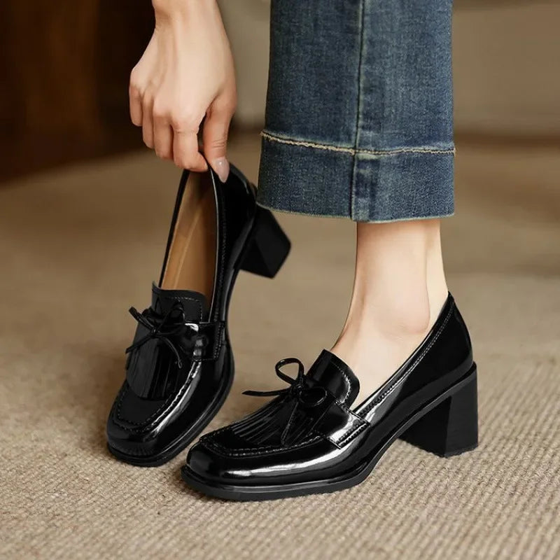 Madeleine | Mocassins à Talon Élégants