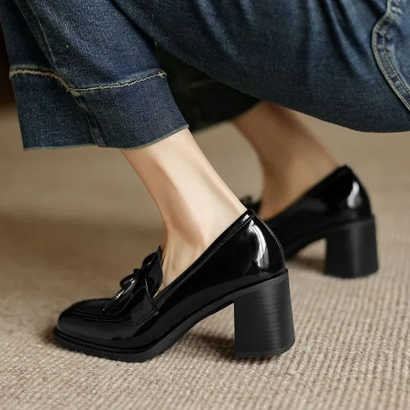 Madeleine | Mocassins à Talon Élégants