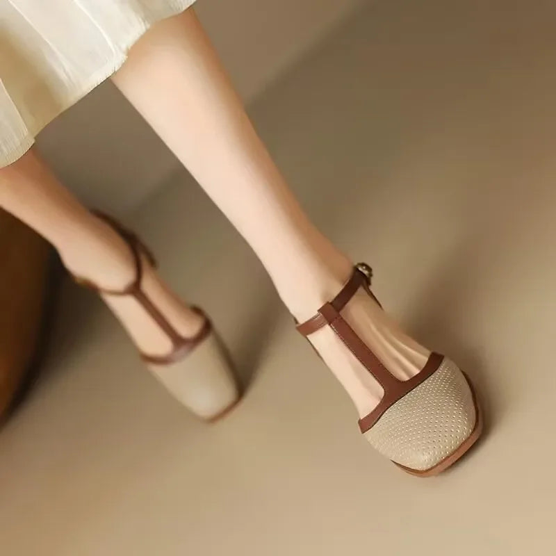 Colette | Escarpins Vintage à Talon Bloc