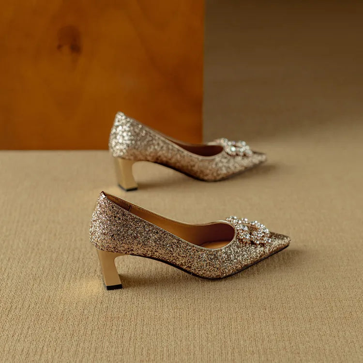 Aurélie | Escarpins Scintillants Élégants