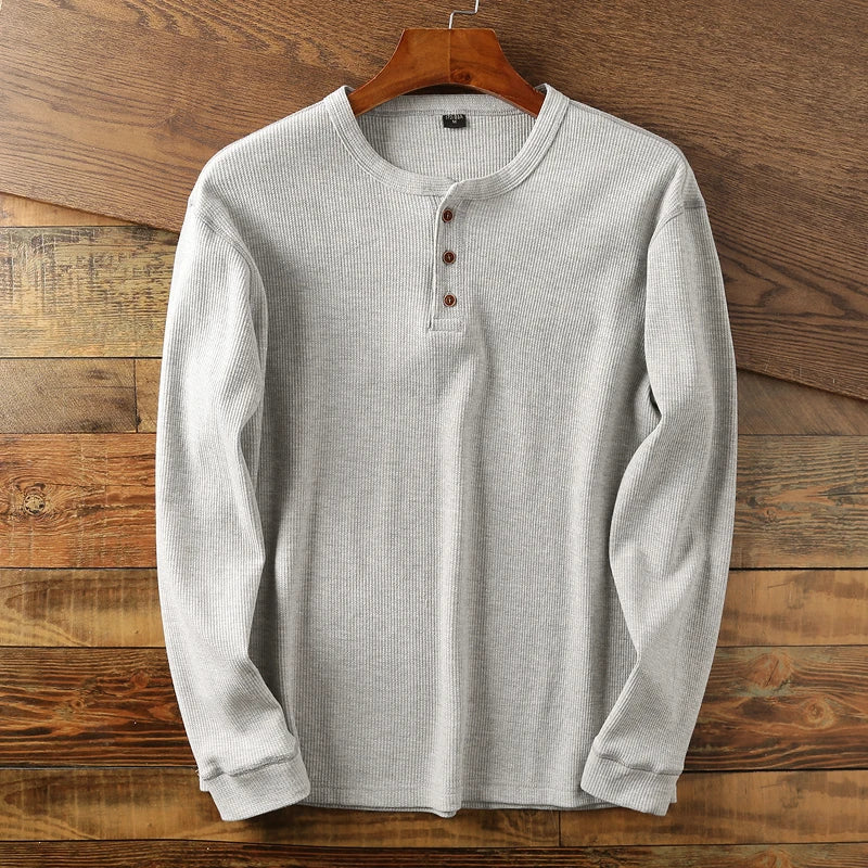 Côme | Henley Texturé à Manches Longues