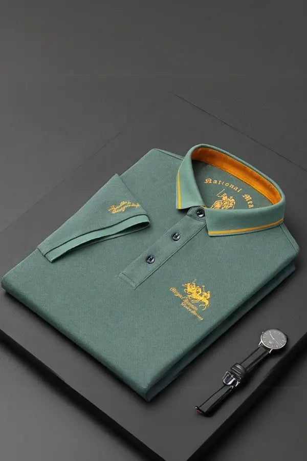 Rémi | Polo Élégant à Col Mao pour Homme