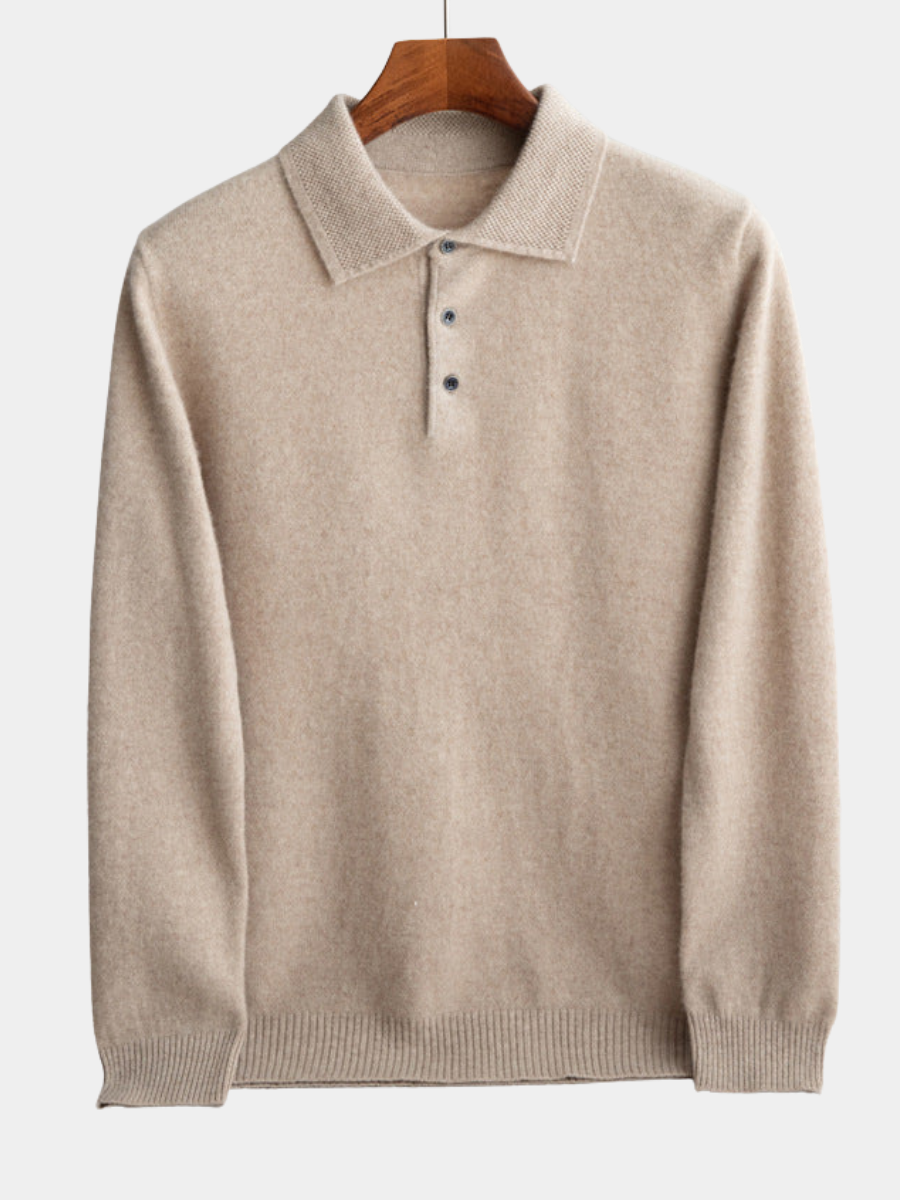Lazare | Pull Polo Élégant en Laine