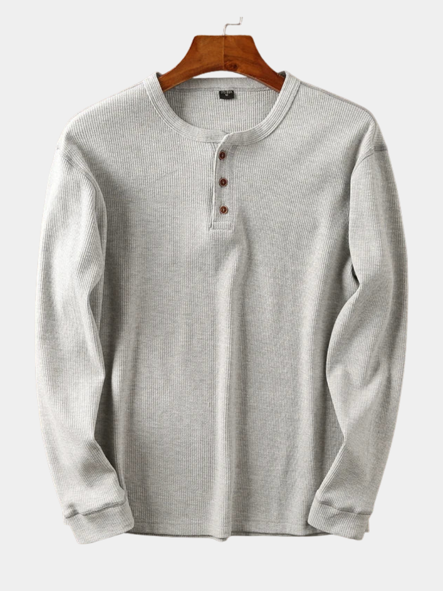 Côme | Henley Texturé à Manches Longues