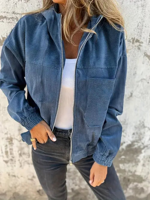 Amandine | Veste Décontractée en Velours Côtelé