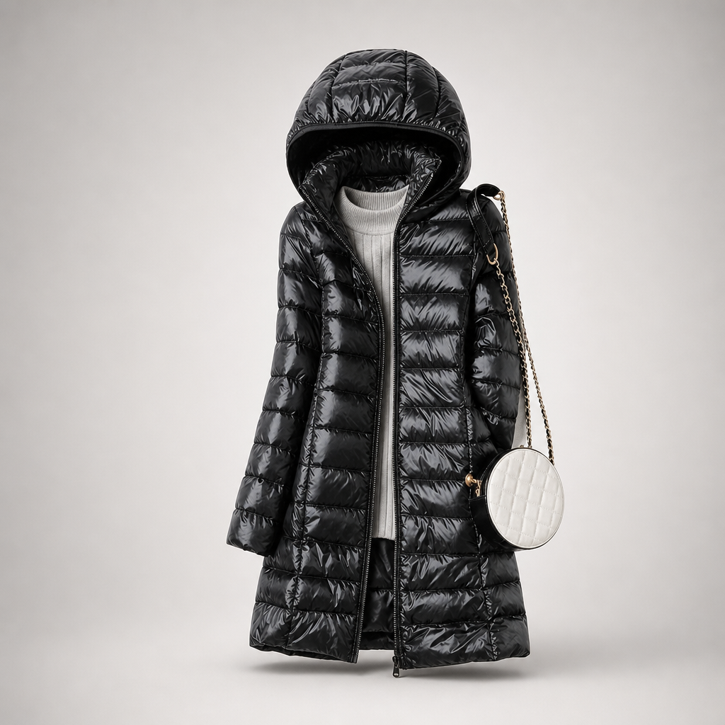 Léontine | Doudoune Longue Ultralégère à Capuche