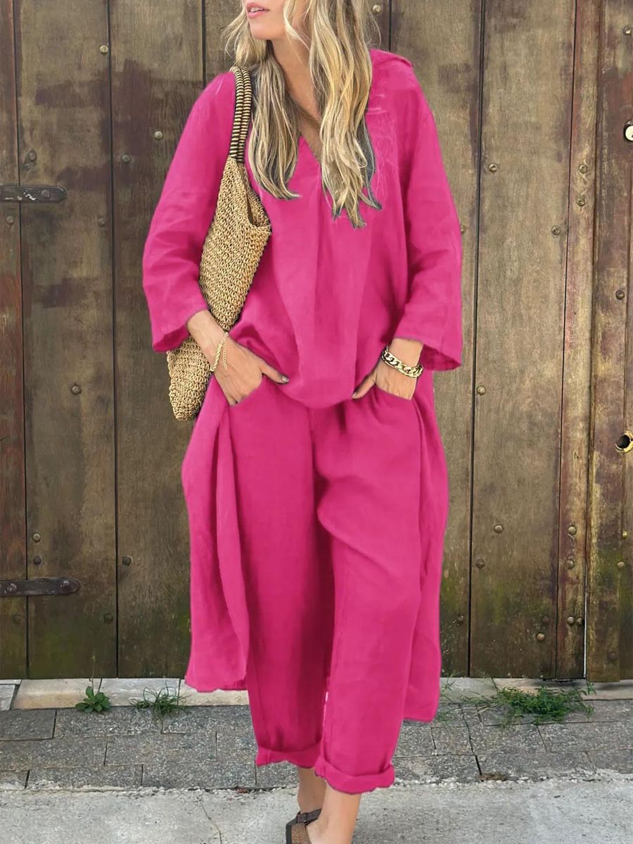 Éloïse | Ensemble Long en Lin Mélangé