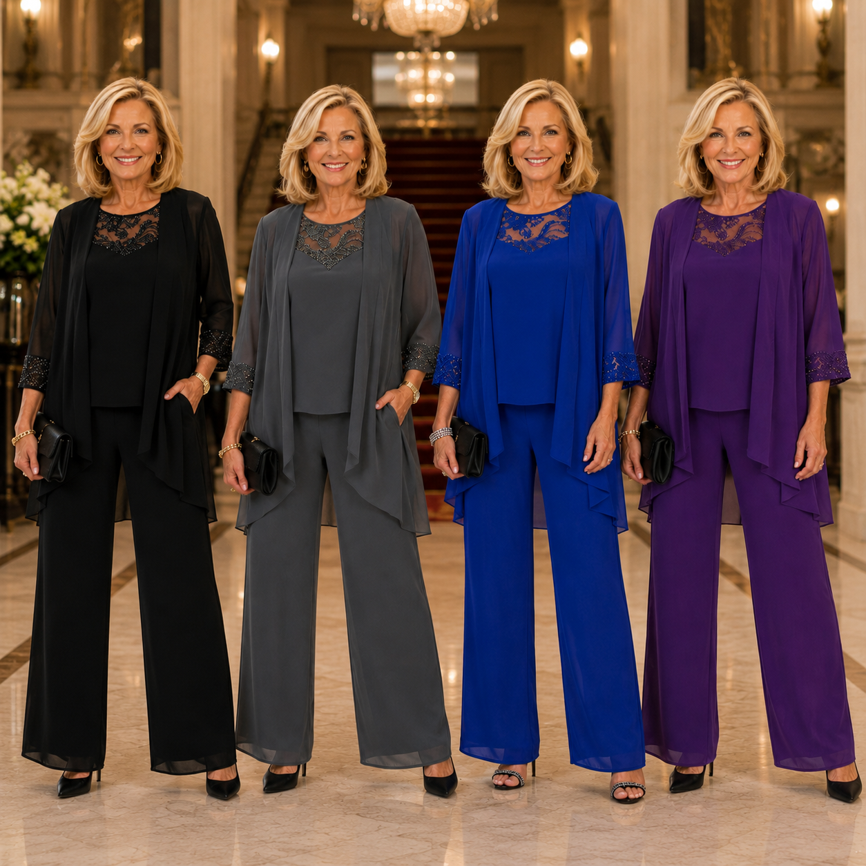 Célestine | Ensemble Élégant 3 Pièces en Dentelle