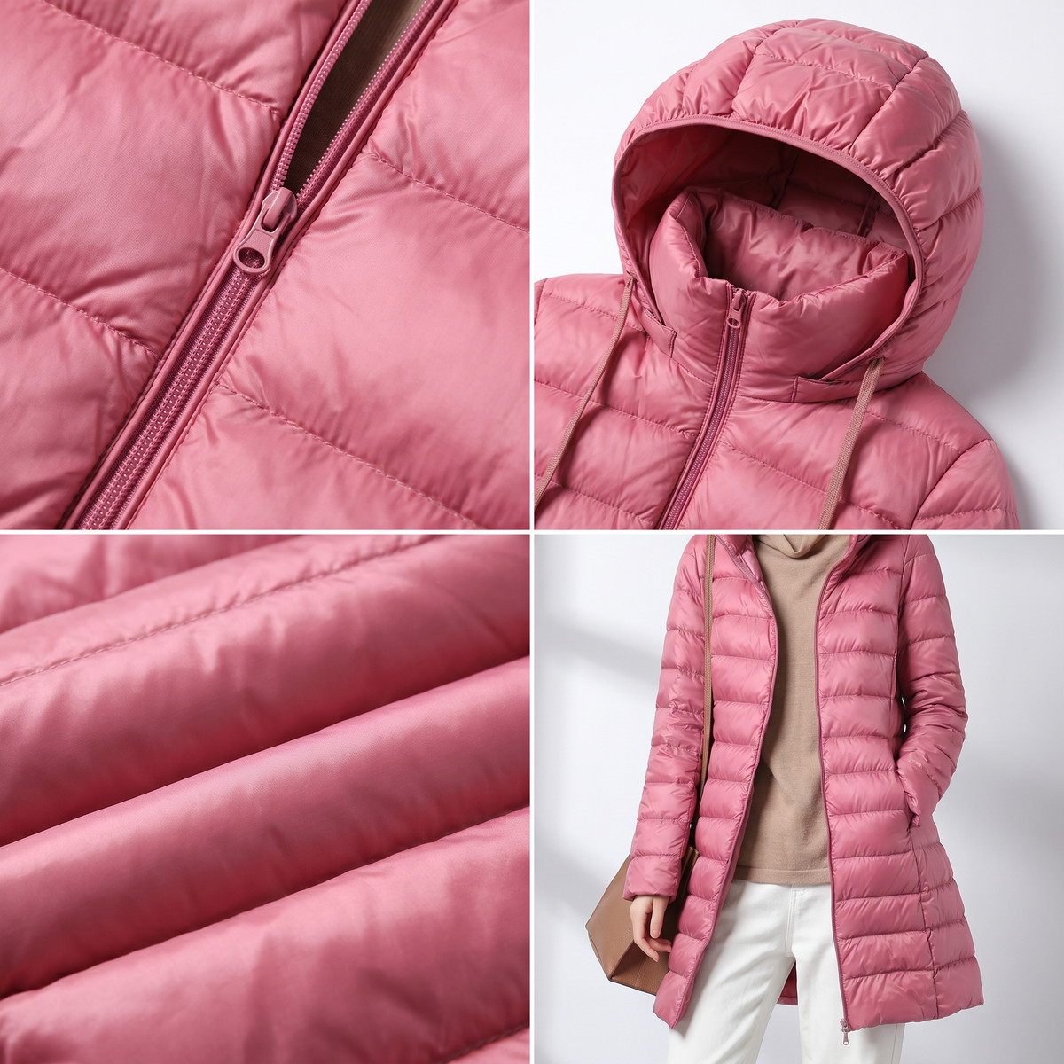 Léontine | Doudoune Longue Ultralégère à Capuche
