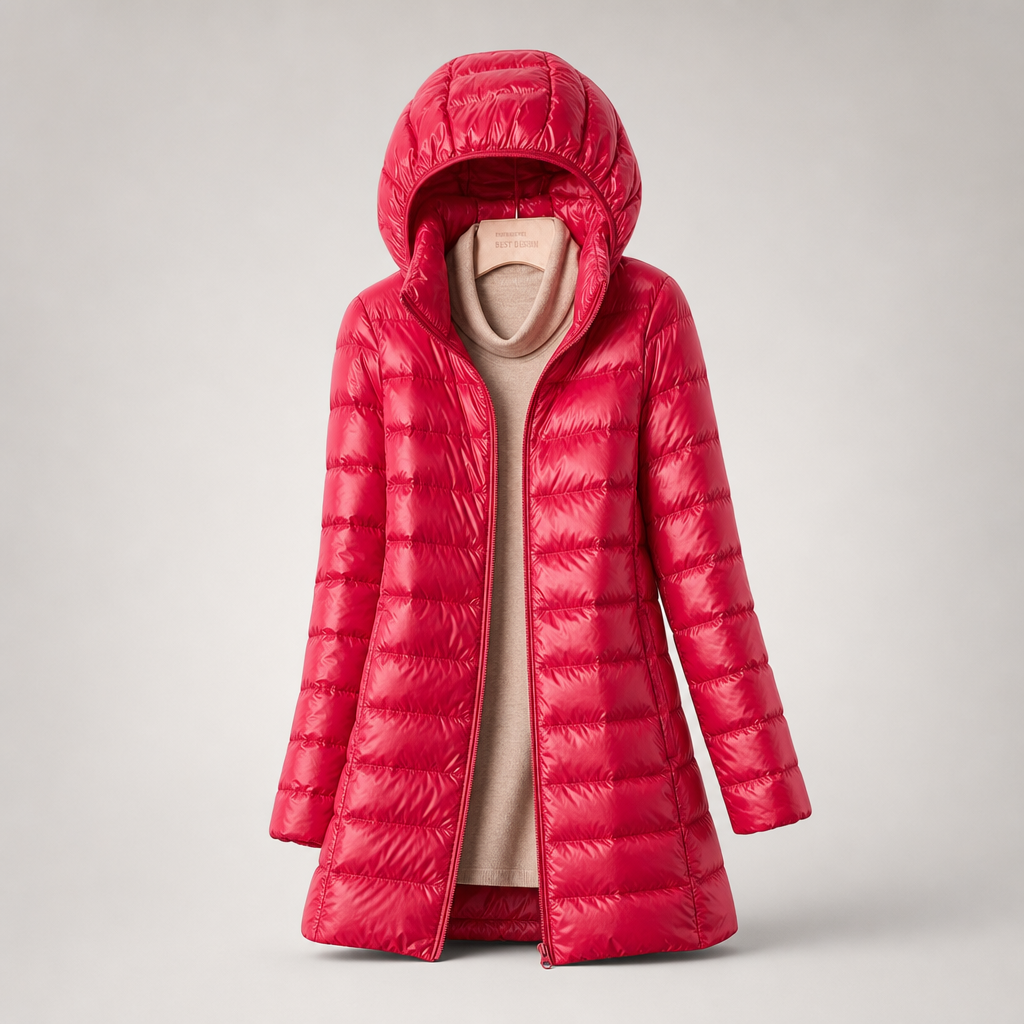 Léontine | Doudoune Longue Ultralégère à Capuche