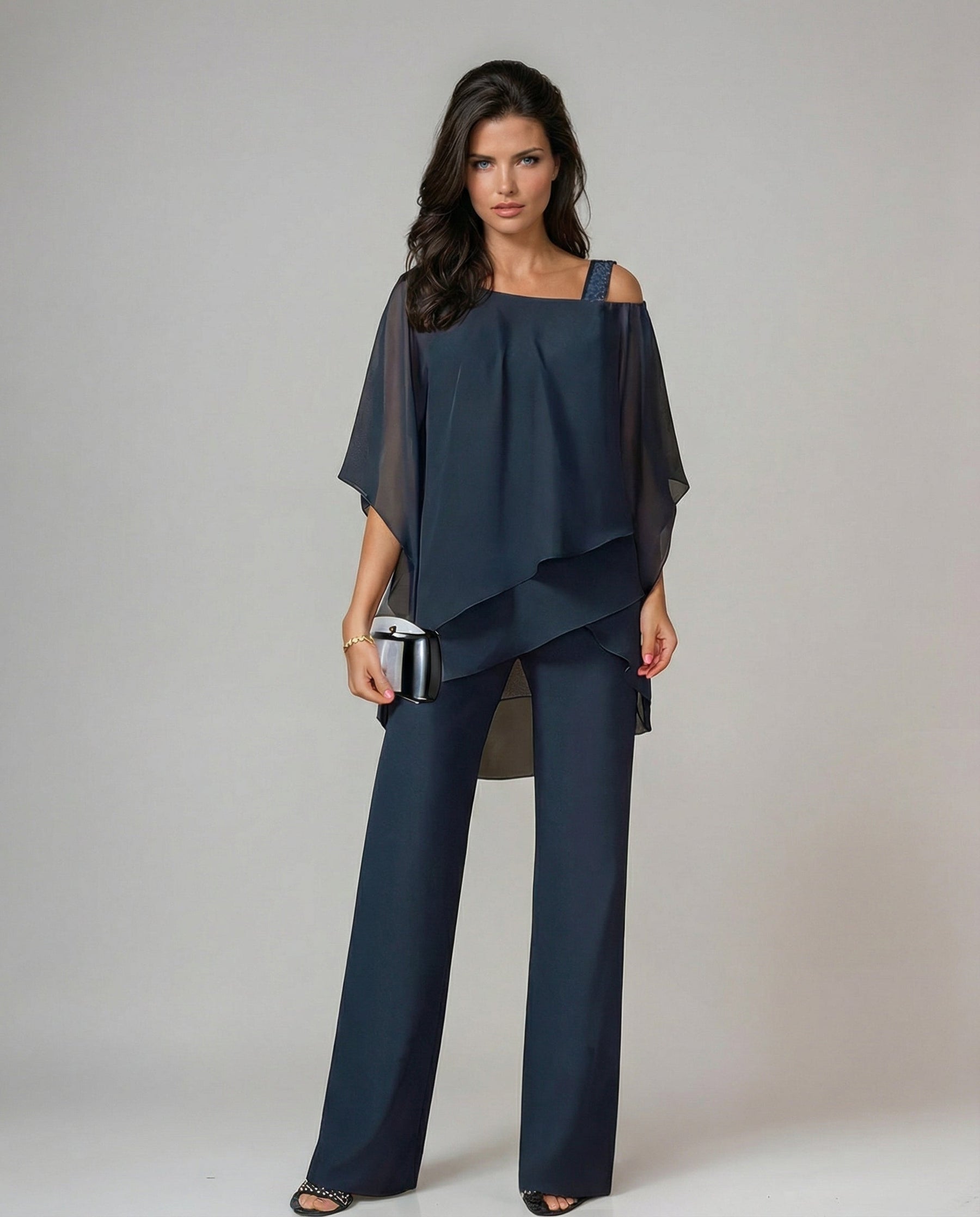 Émilie | Ensemble 2 Pièces Asymétrique à Coupe Fluide
