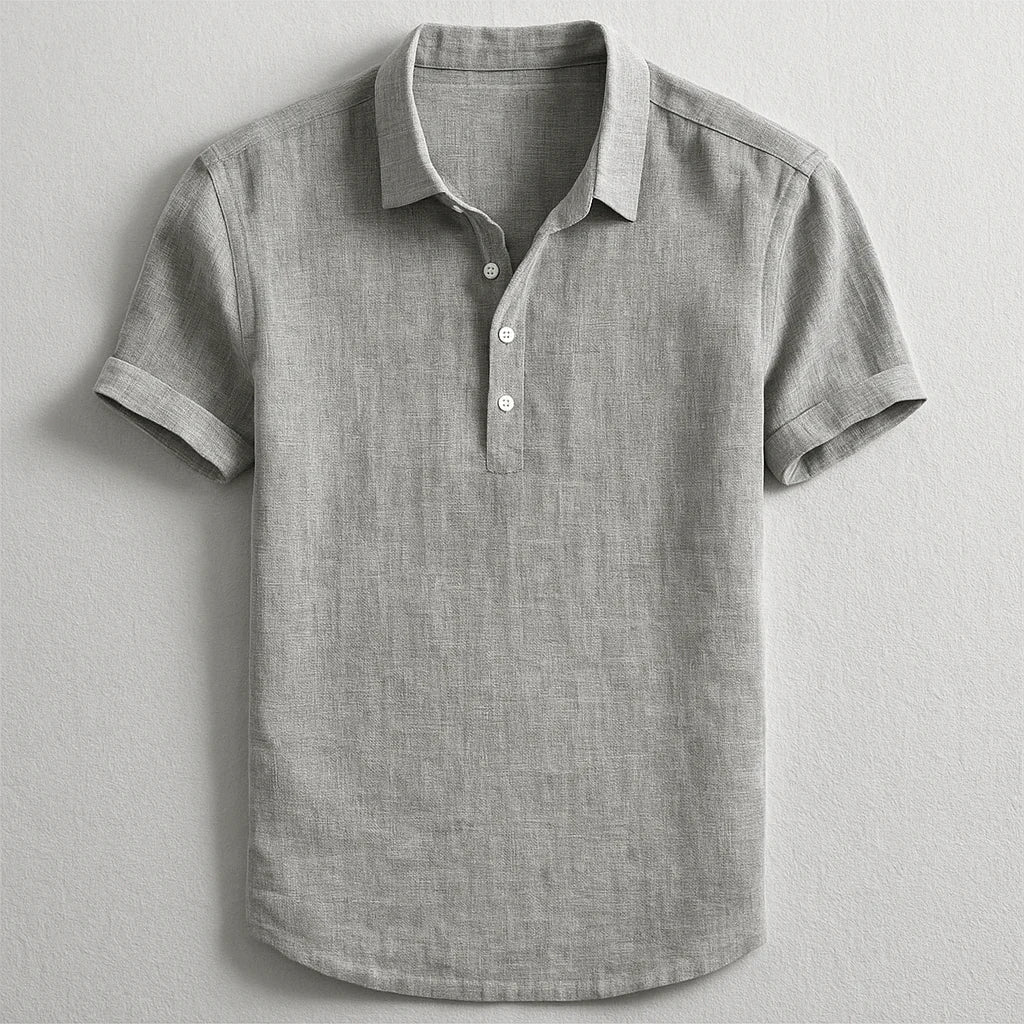 Étienne | Polo Élégant en Lin pour Homme