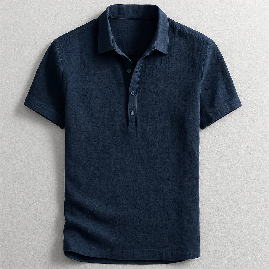 Étienne | Polo Élégant en Lin pour Homme
