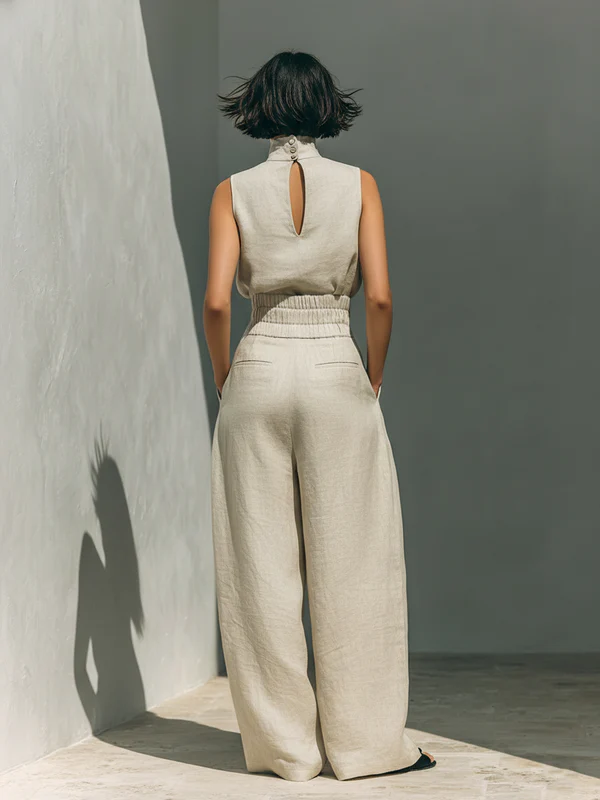 Céleste | Ensemble Minimaliste en Coton et Lin