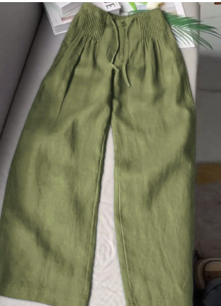 Amélie | Pantalon Large Fluide Élégant