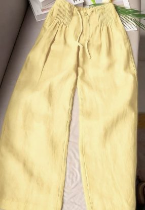Amélie | Pantalon Large Fluide Élégant