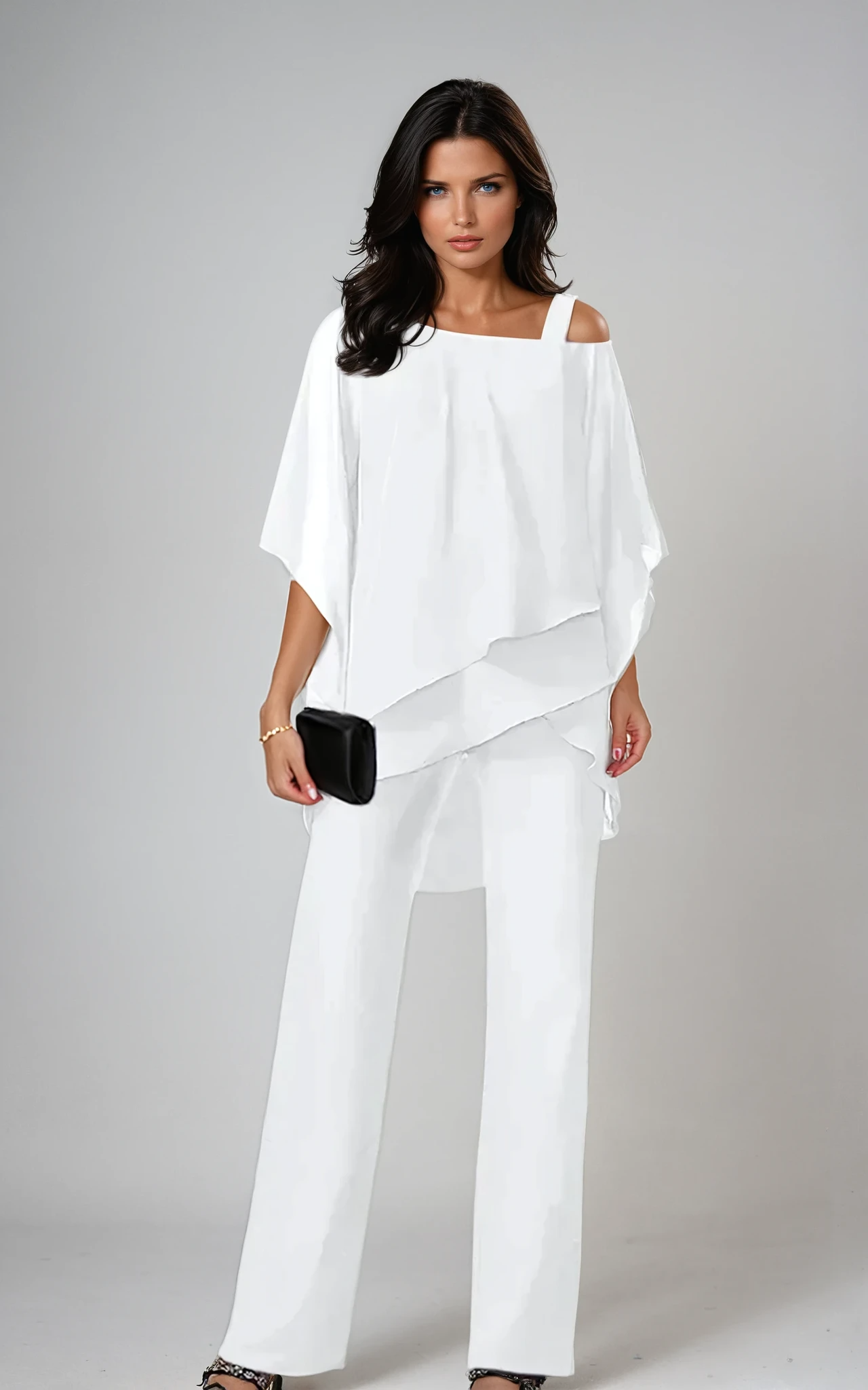 Adèle | Ensemble Élégant Asymétrique 2 Pièces