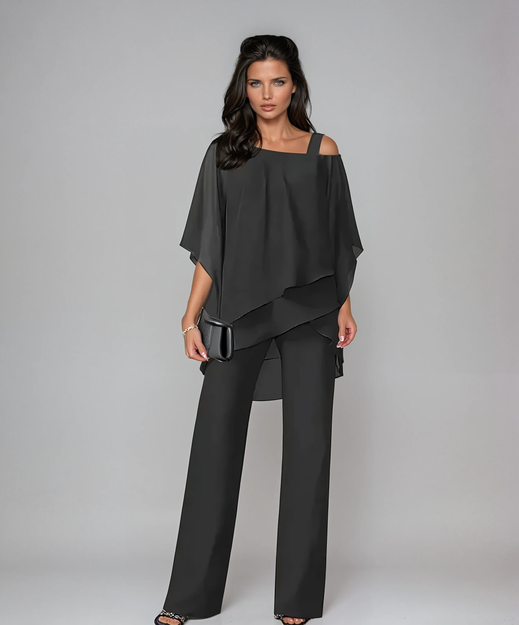 Adèle | Ensemble Élégant Asymétrique 2 Pièces