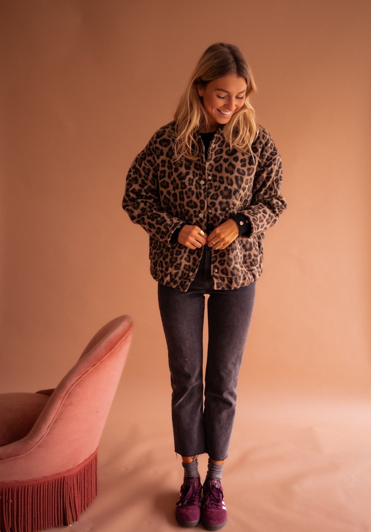 Clarisse | Veste Tendance à Imprimé Léopard