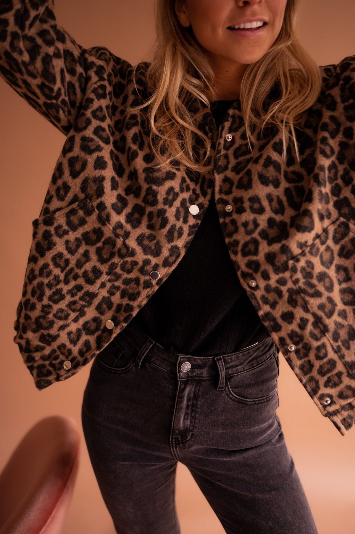 Clarisse | Veste Tendance à Imprimé Léopard