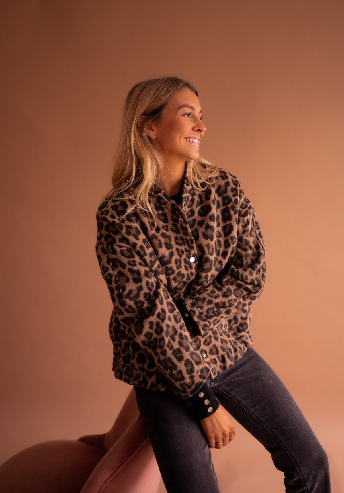 Clarisse | Veste Tendance à Imprimé Léopard