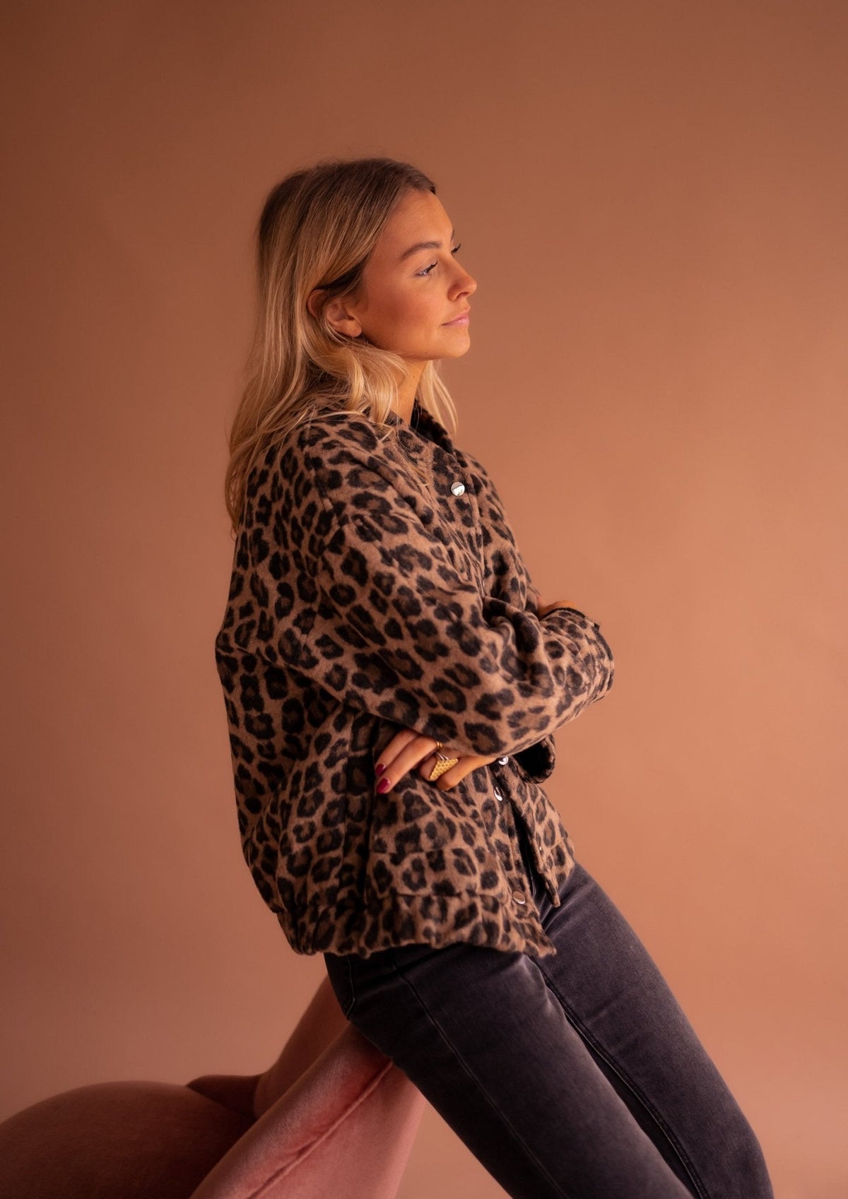 Clarisse | Veste Tendance à Imprimé Léopard