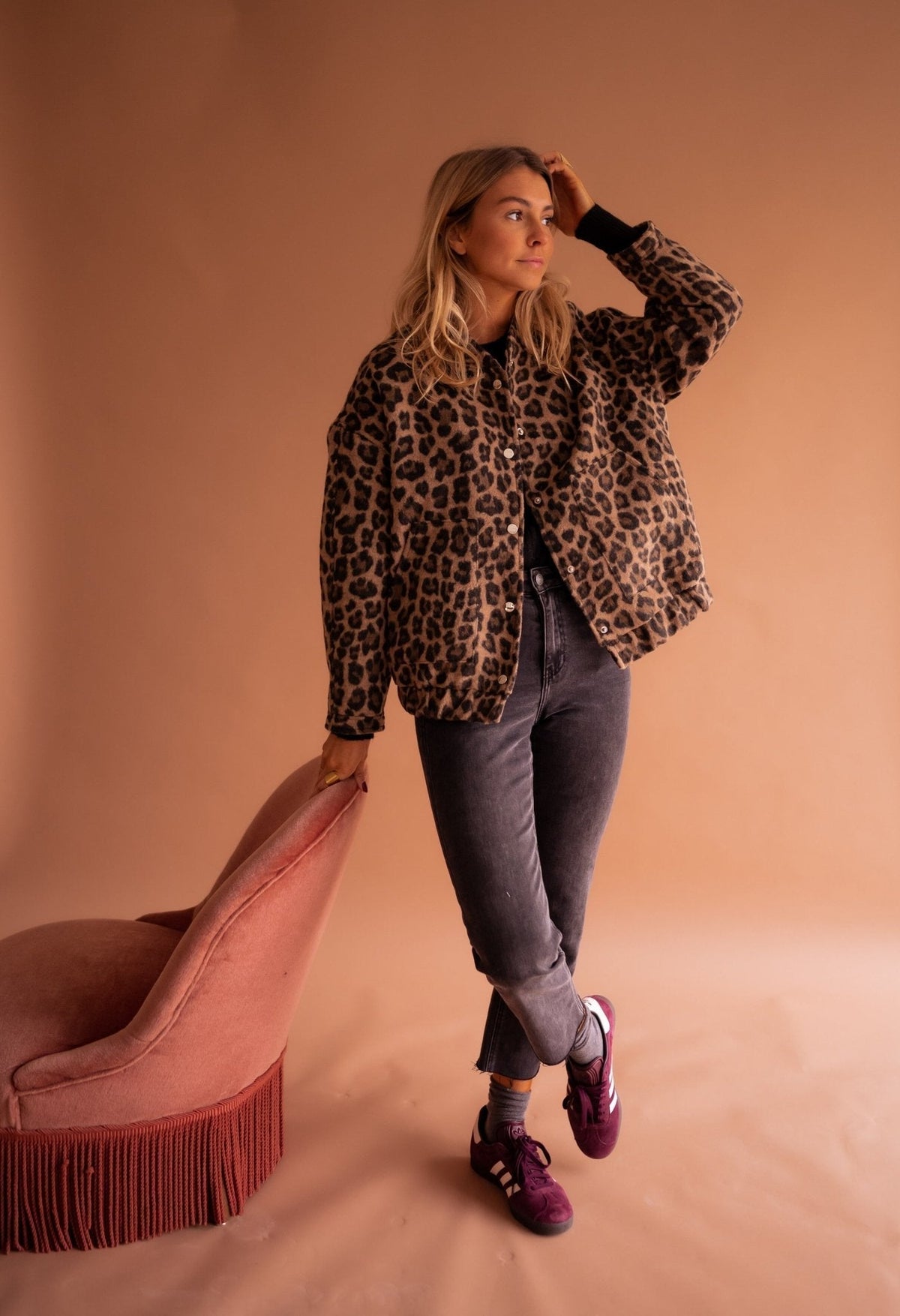 Clarisse | Veste Tendance à Imprimé Léopard