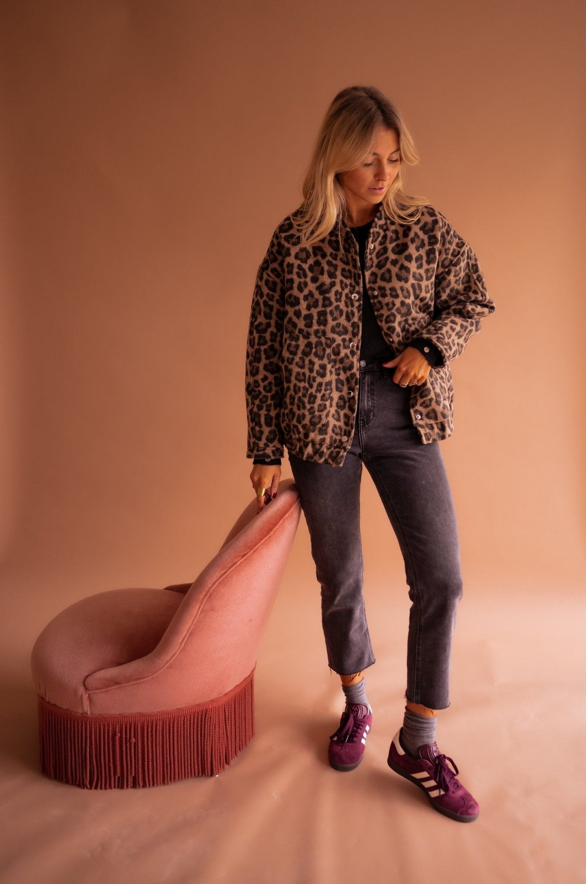 Clarisse | Veste Tendance à Imprimé Léopard