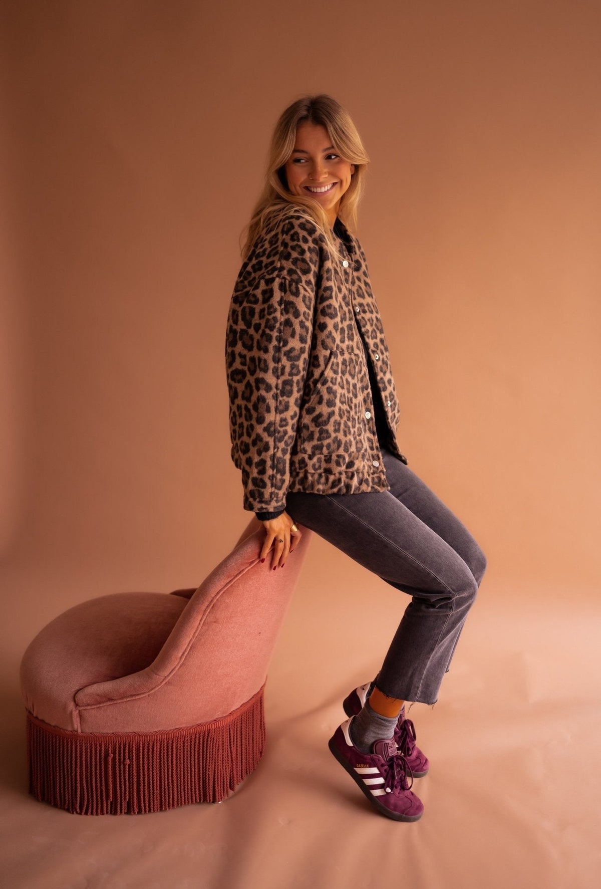 Clarisse | Veste Tendance à Imprimé Léopard