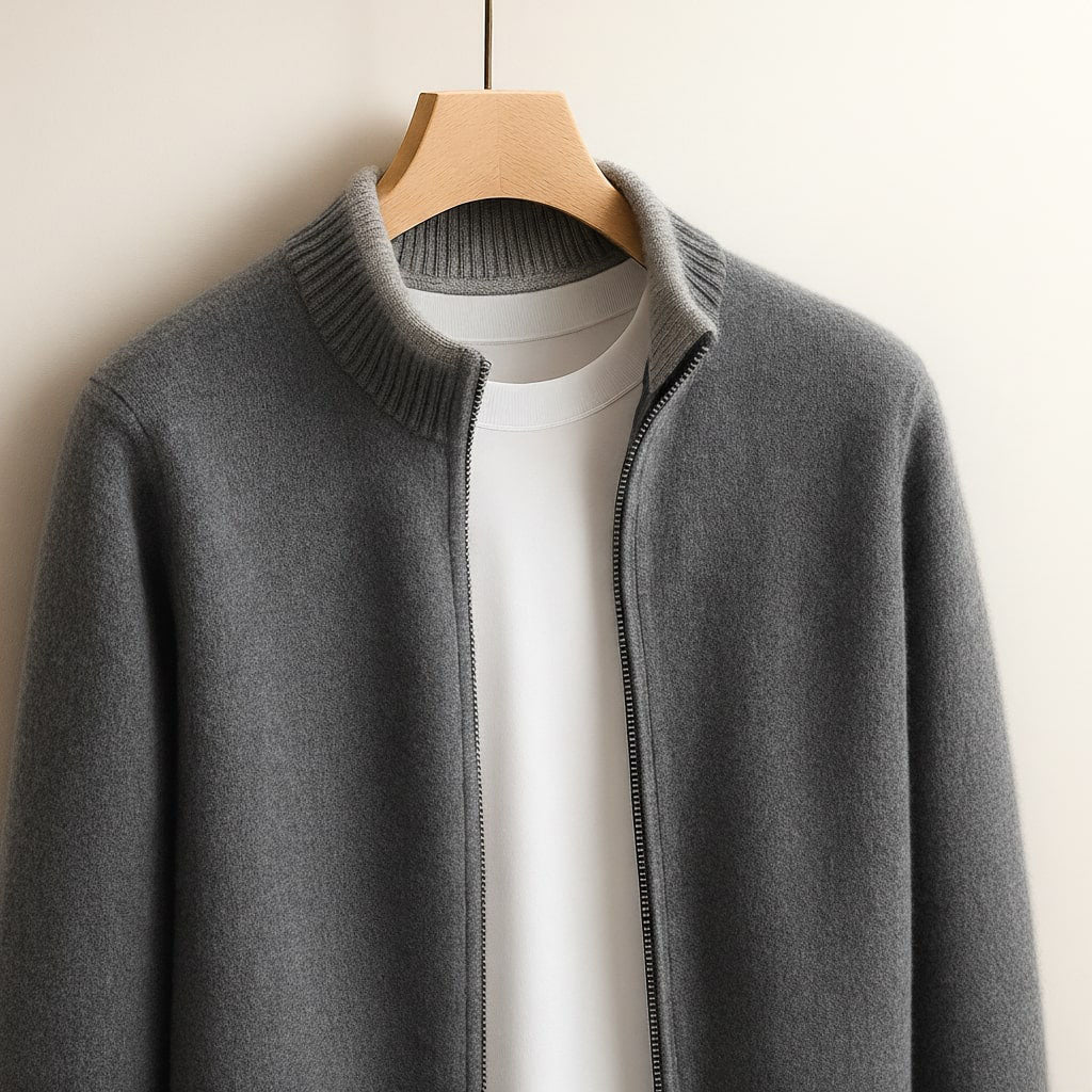 Anatole | Cardigan Zippé en Maille