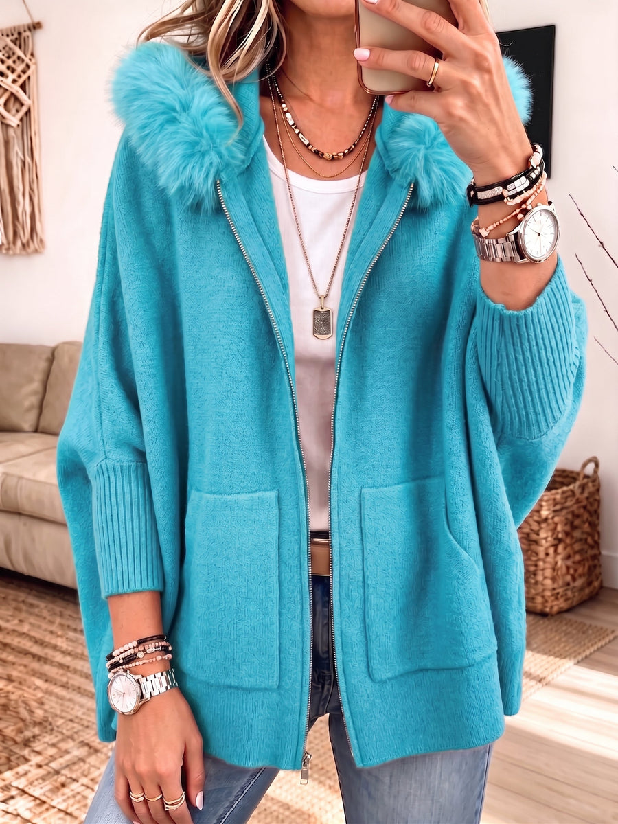 Éléonore | Veste à Capuche en Maille