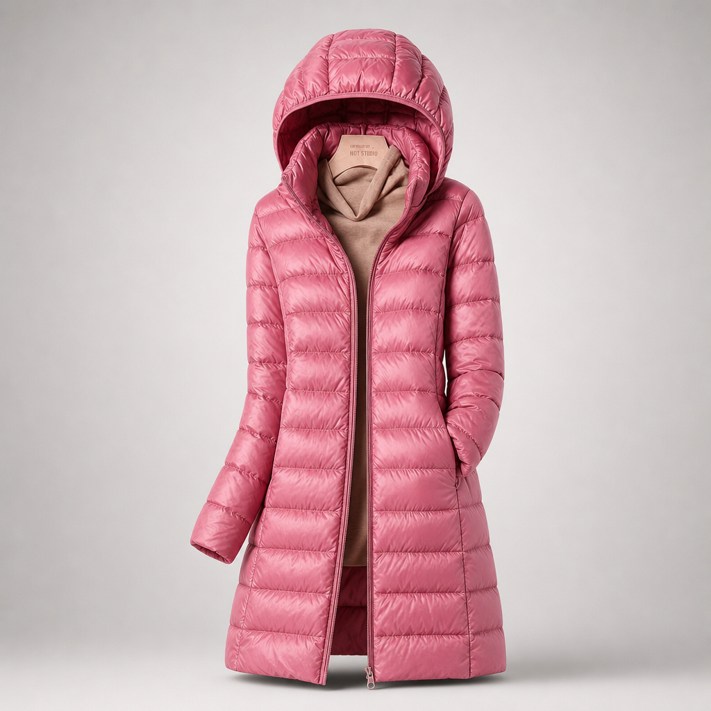 Léontine | Doudoune Longue Ultralégère à Capuche