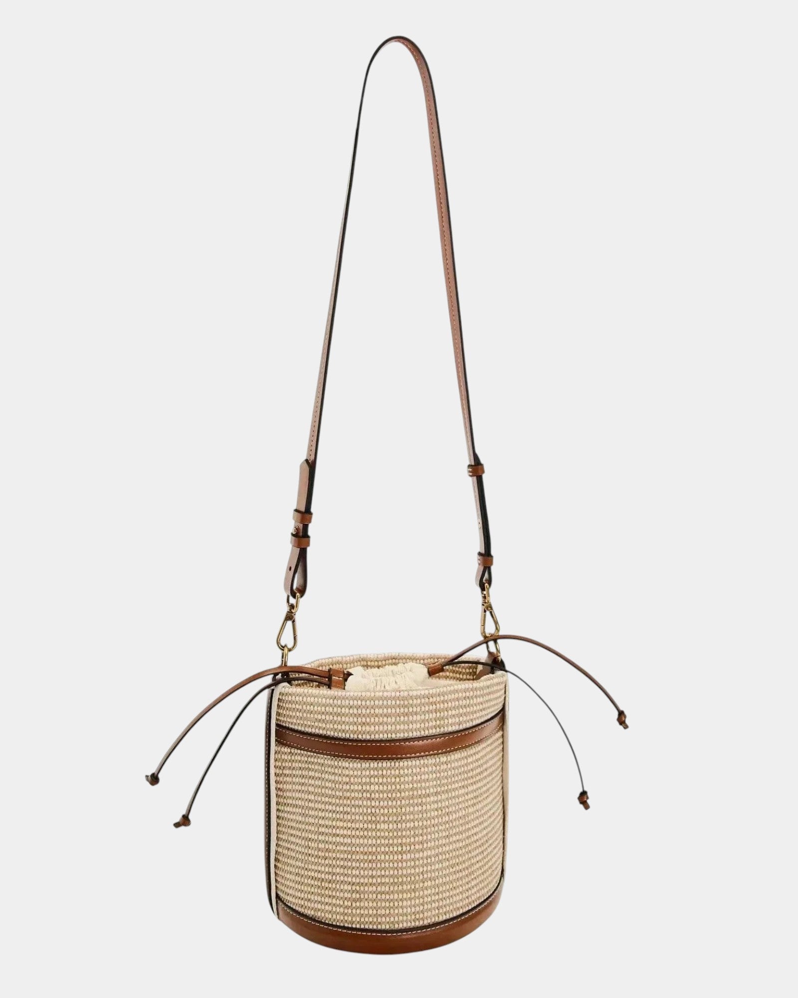 Éloïse | Sac Seau Tricoté à Cordon Ajustable