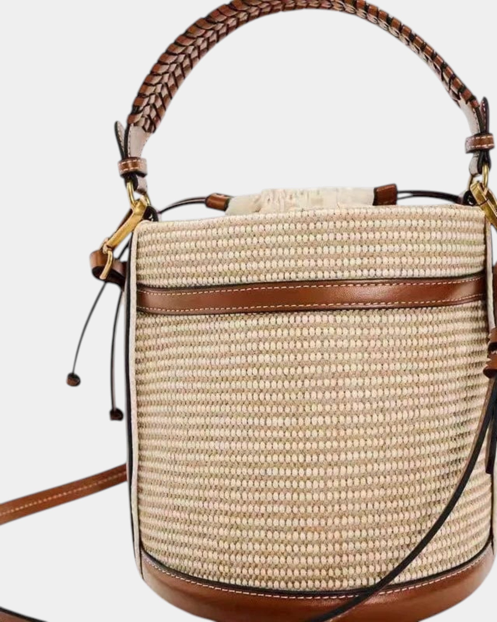Éloïse | Sac Seau Tricoté à Cordon Ajustable