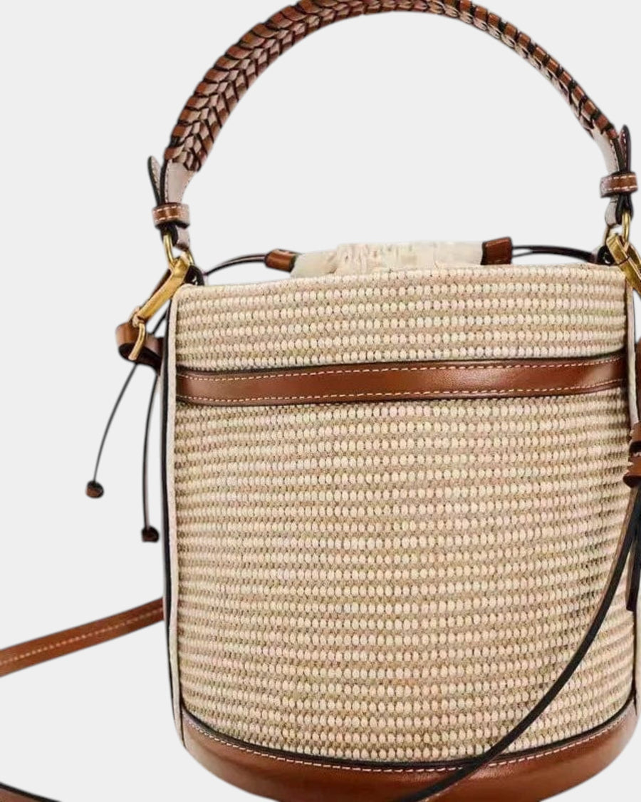 Éloïse | Sac Seau Tricoté à Cordon Ajustable